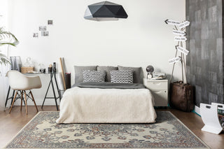 Imperial 63420-7626 Area Rug, Ivory And Multi, 5'3"x7'7"