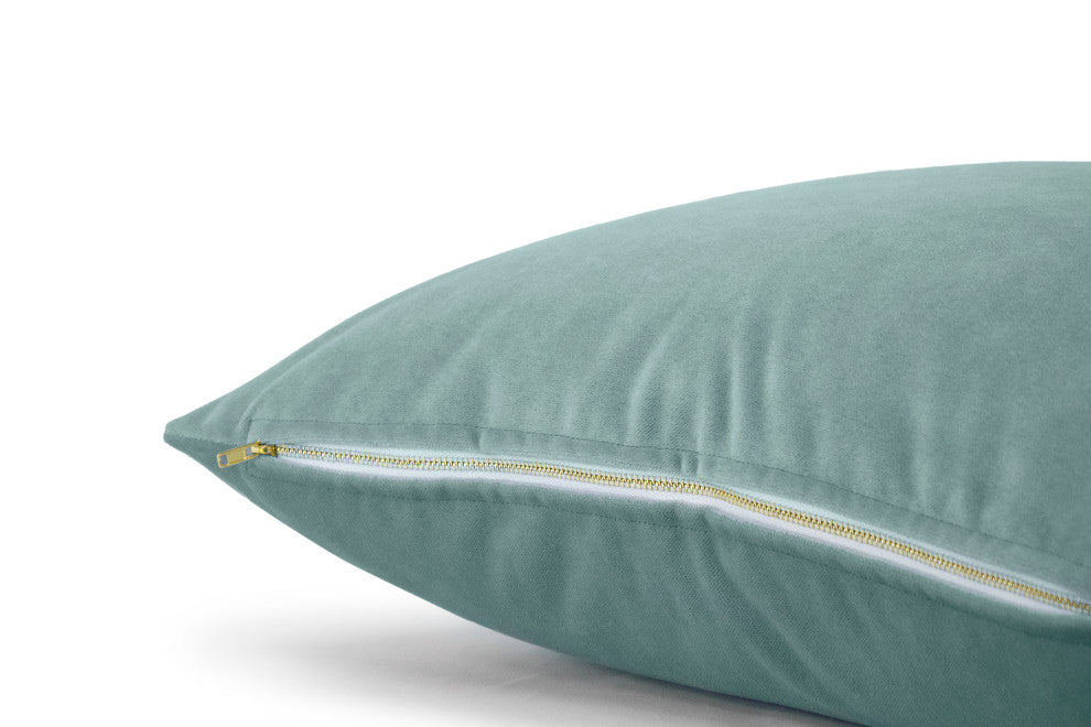 Heron Velvet Cushion Cover, 20" X 20"