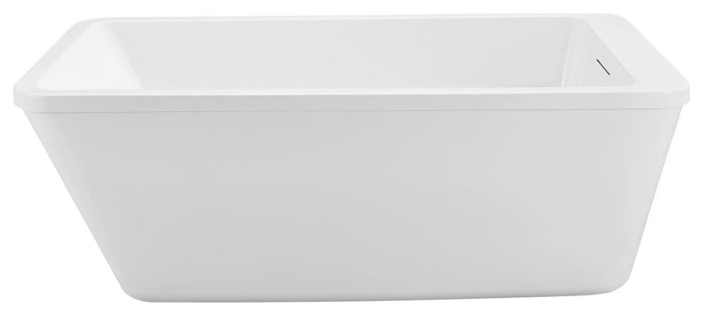 60'' Streamline NPT9250BL Freestanding Tub With Internal Drain