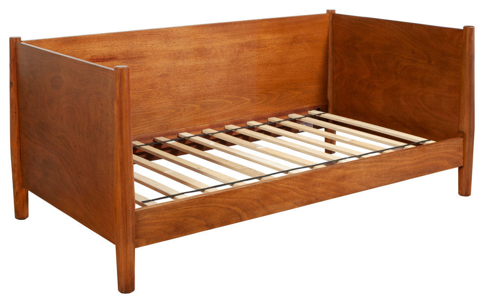 Flynn Mid Century Modern Twin Size Day Bed, Acorn