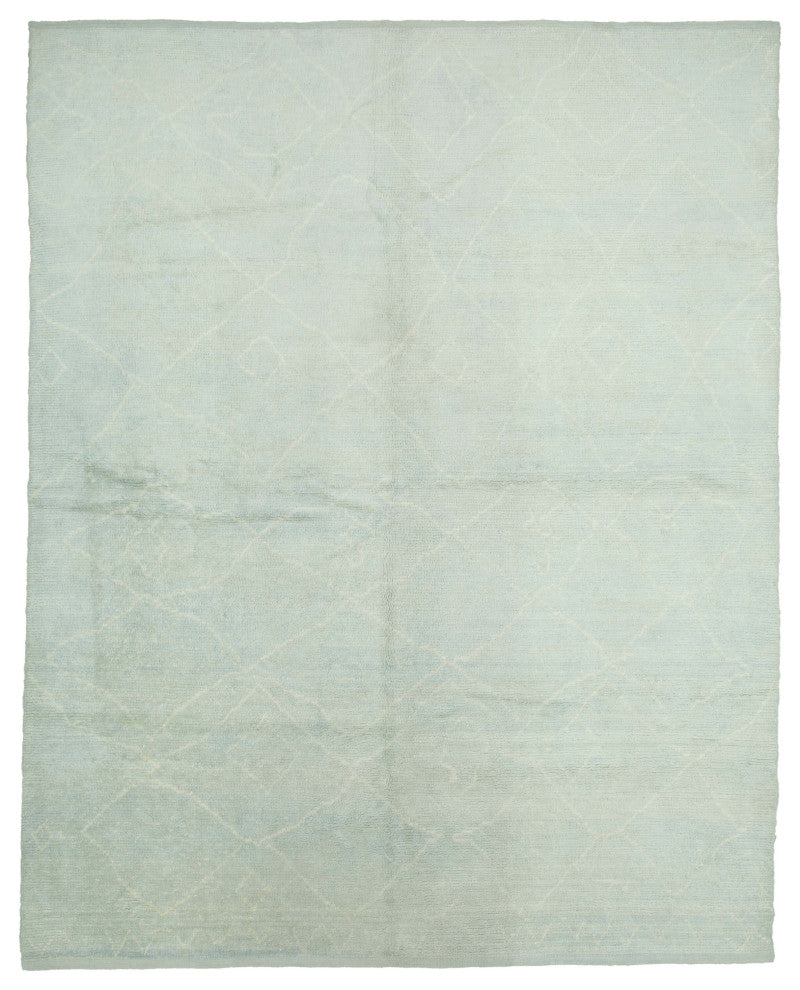 Rug N Carpet - Handmade Unique 9' 1'' x 11' 6'' Moroccan Area Rug