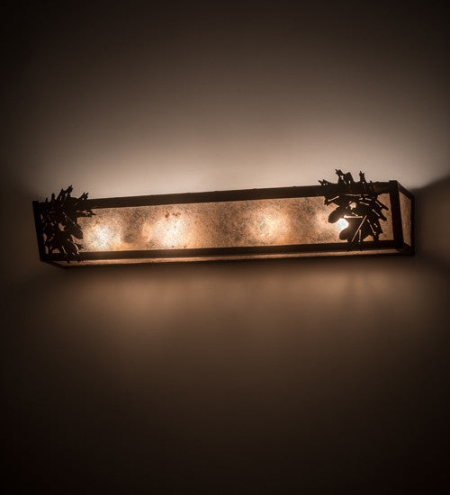 29W Oak Leaf & Acorn Vanity Light