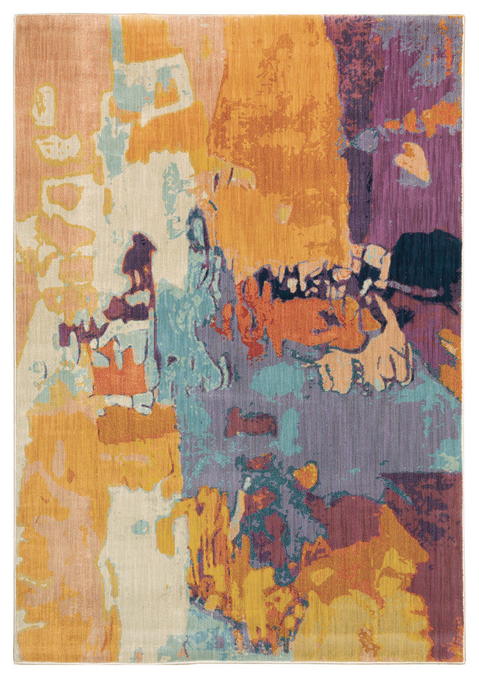 Oriental Weavers Xanadu Orange/ Purple Abstract Indoor Area Rug 7'10"X10'10"