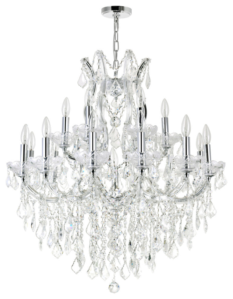 Maria Theresa 19 Light Up Chandelier With Chrome Finish