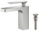 Infinity Single Handle Bathroom Faucet KBF1006, Brush Nickel, W/ Drain