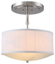 Elegant Lighting Manhattan Collection Pendant, Polished Nickel