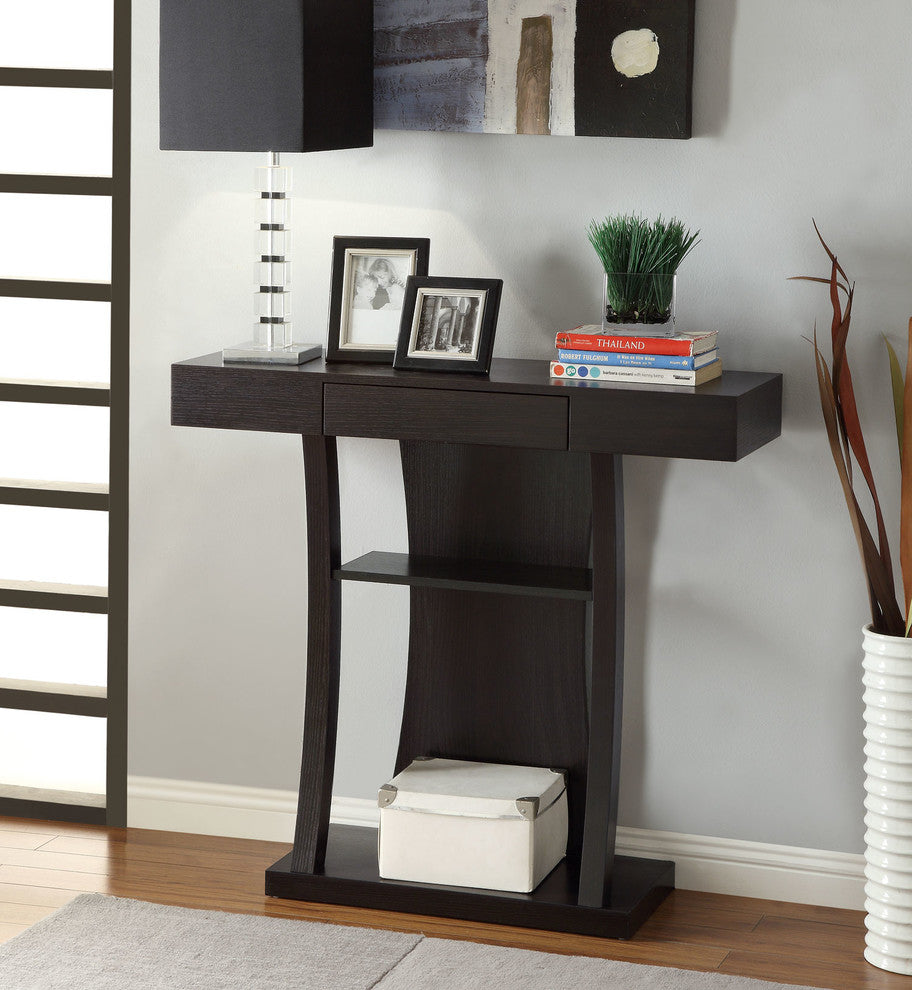 Coaster Console Table, Cappuccino