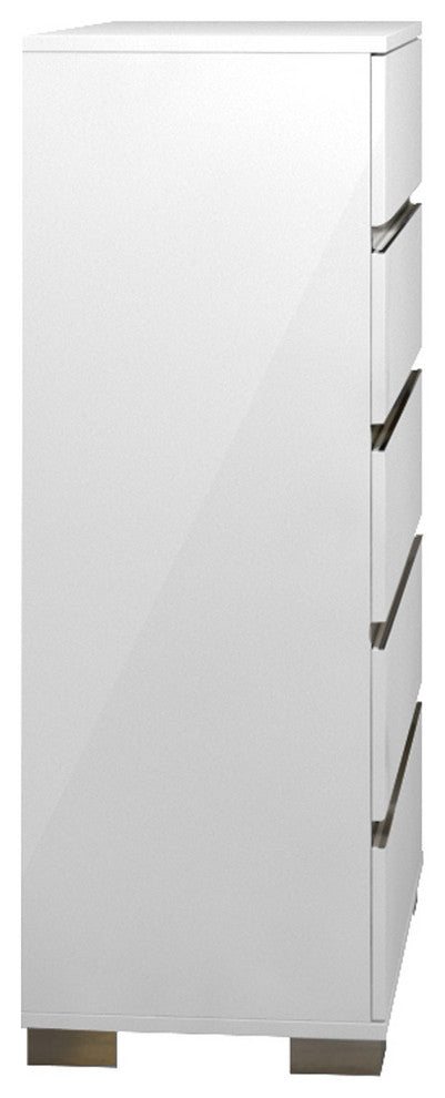 Dream White 5-Drawer Chest