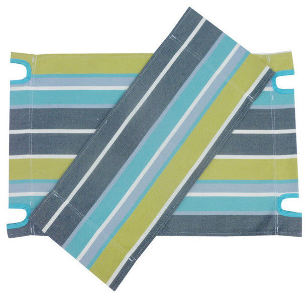 Canvas For Director Chair, Green Stripes