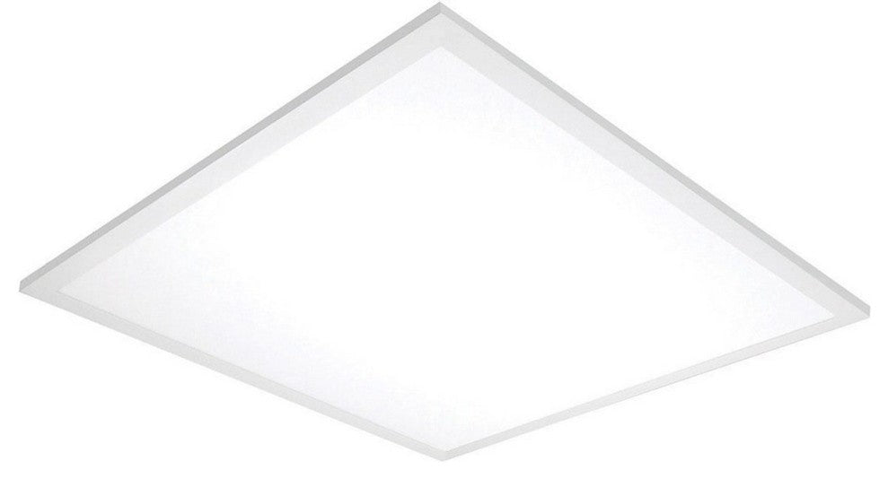 45W 24"x24" Surface Mount LED Fixture, 3K, Gun Metal, 100-277V