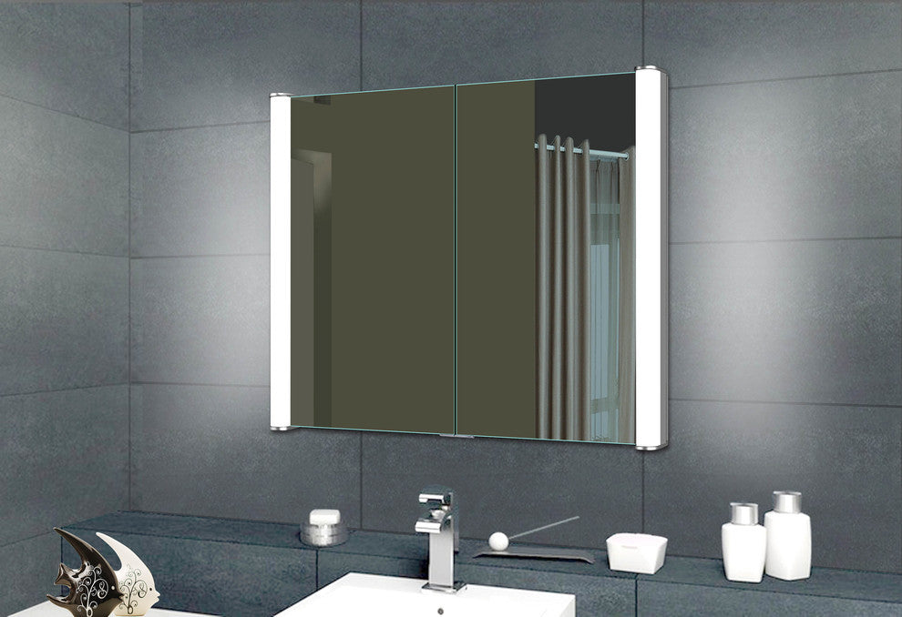 Ace 28"x28" Frameless Recessed LED Mirror Medicine Cabinet