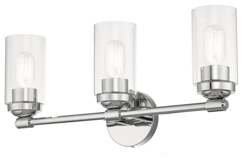Whittier 3-Light Polished Chrome Vanity Sconce