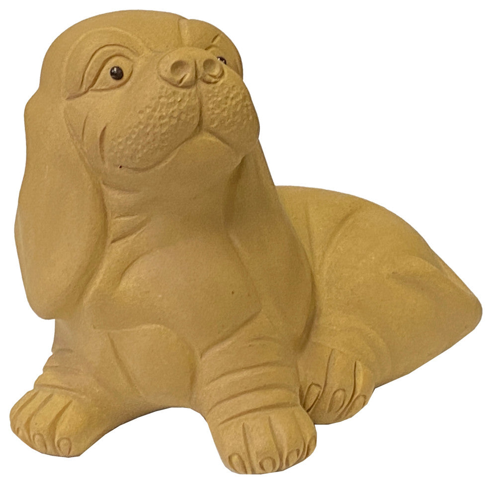 Oriental Puppy Dog Small Ceramic Animal Figure Display Art Hws2378