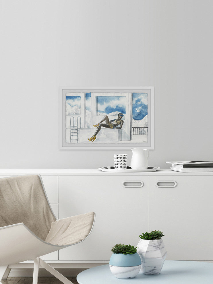 "Yellow Is Summer" Framed Painting Print, 30"x20"