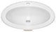 KRAUS Elavo 22 in. Oval Porcelain Ceramic Self-Rimming Drop, Bathroom Sink