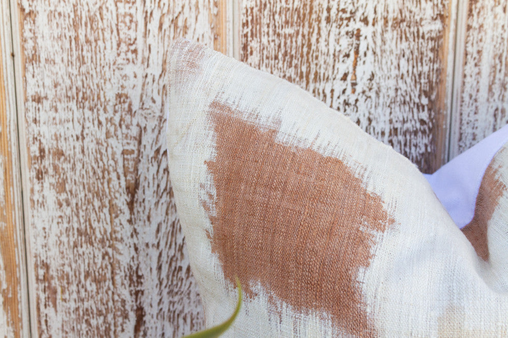 Mosa Organic Silk Ikat Pillow