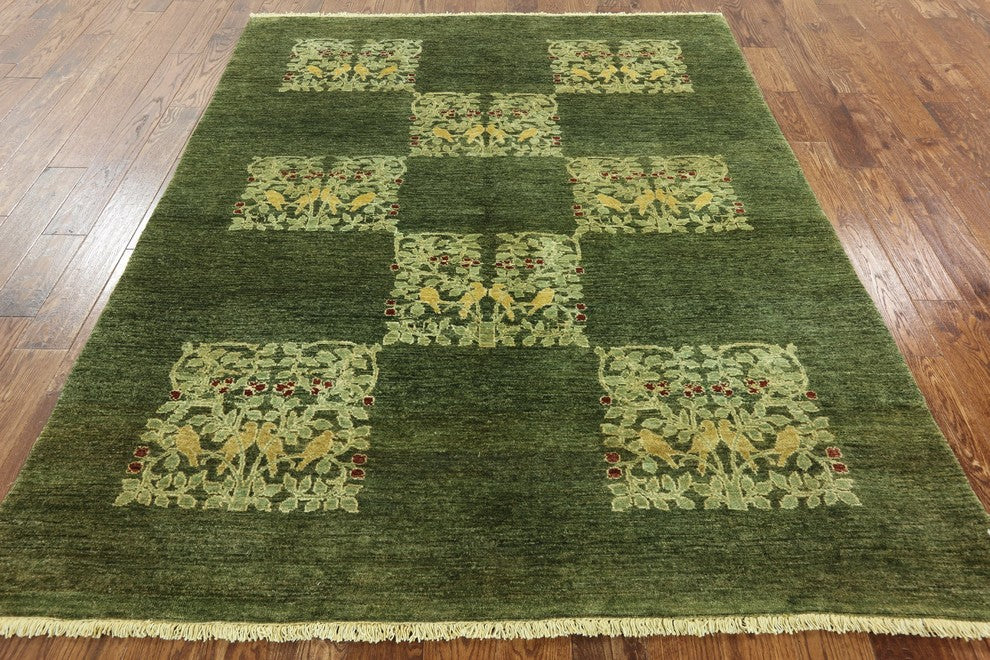 Oriental Chobi Hand Knotted Area Rug 6'x8', P2603