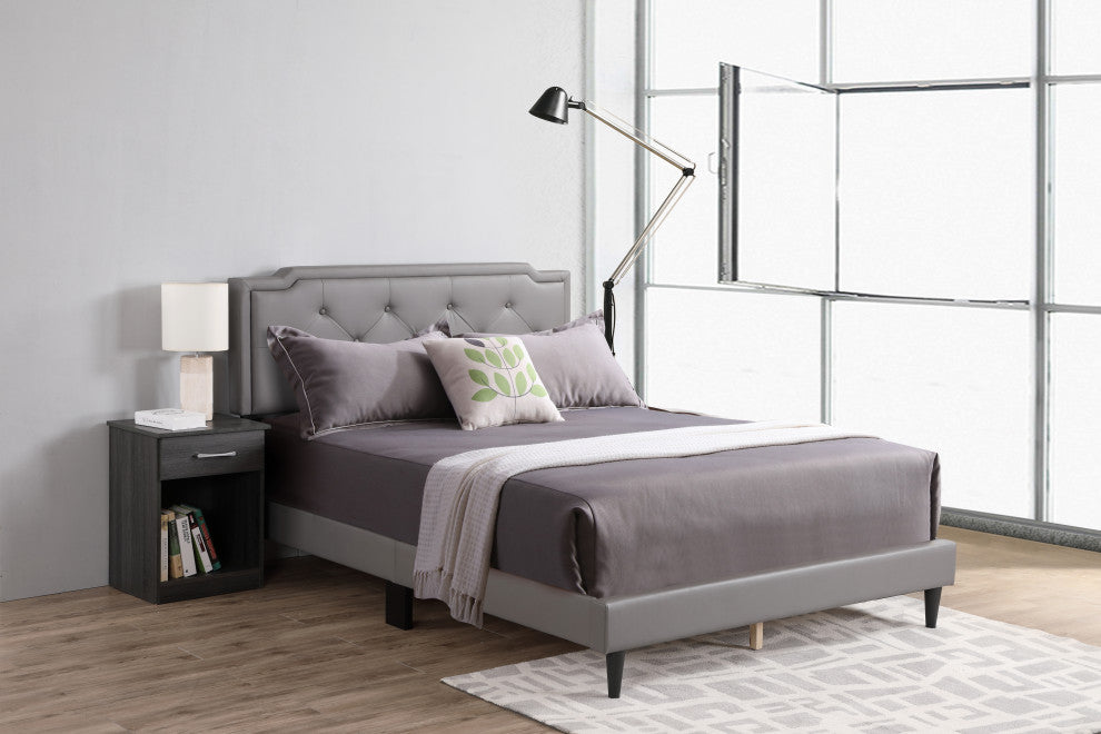Starlight All in One Bed, Gray, Queen