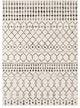 Surya Pisa PSS-2300 5'x7' Rug, Black/Ivory/Medium Gray/Light Gray