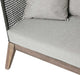 Netta Left Arm Sofa, Dark Gray Cord and Weathered Eucalyptus
