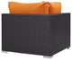 Espresso Orange Convene Outdoor Patio Corner