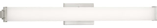 Phase 2.1 LED Collection 36" Brushed Nickel White Shade Modern Bath Vanity Light