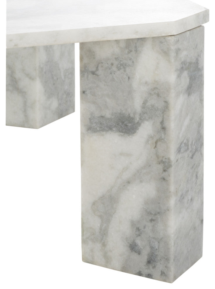 Safavieh Couture Daysi Marble Coffee Table, White