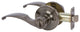 Callan Kendall Privacy Lever Set, Antique Nickel