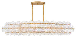 Fredrick Ramond Rene Chandelier, Distressed Brass, Extra Large