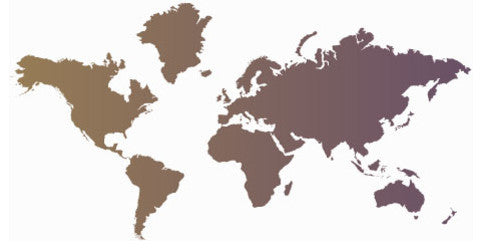 Studio Map Mural, Purple and Gold Gradient, Peel and Stick, 1 Panel, 87"x42"