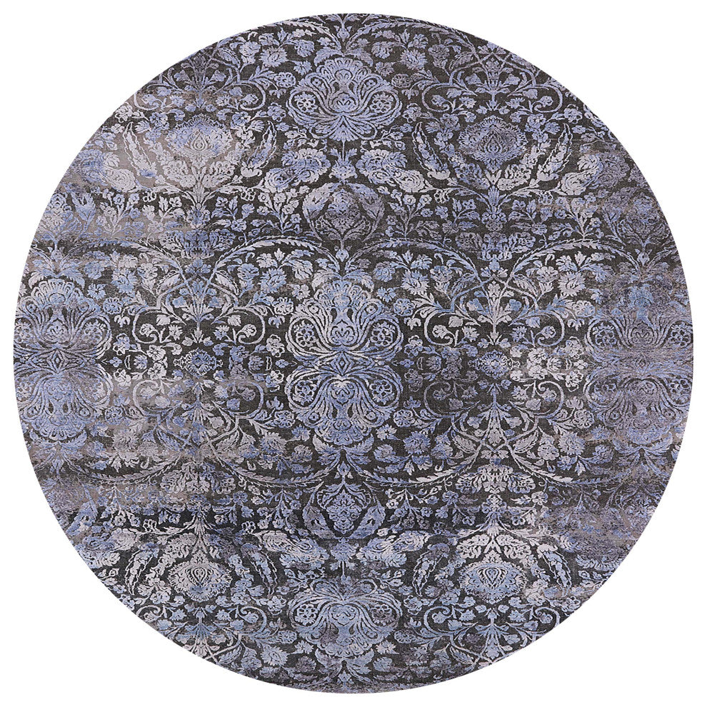 Ahgly Company Indoor Round Mid-Century Modern Area Rugs, 8' Round