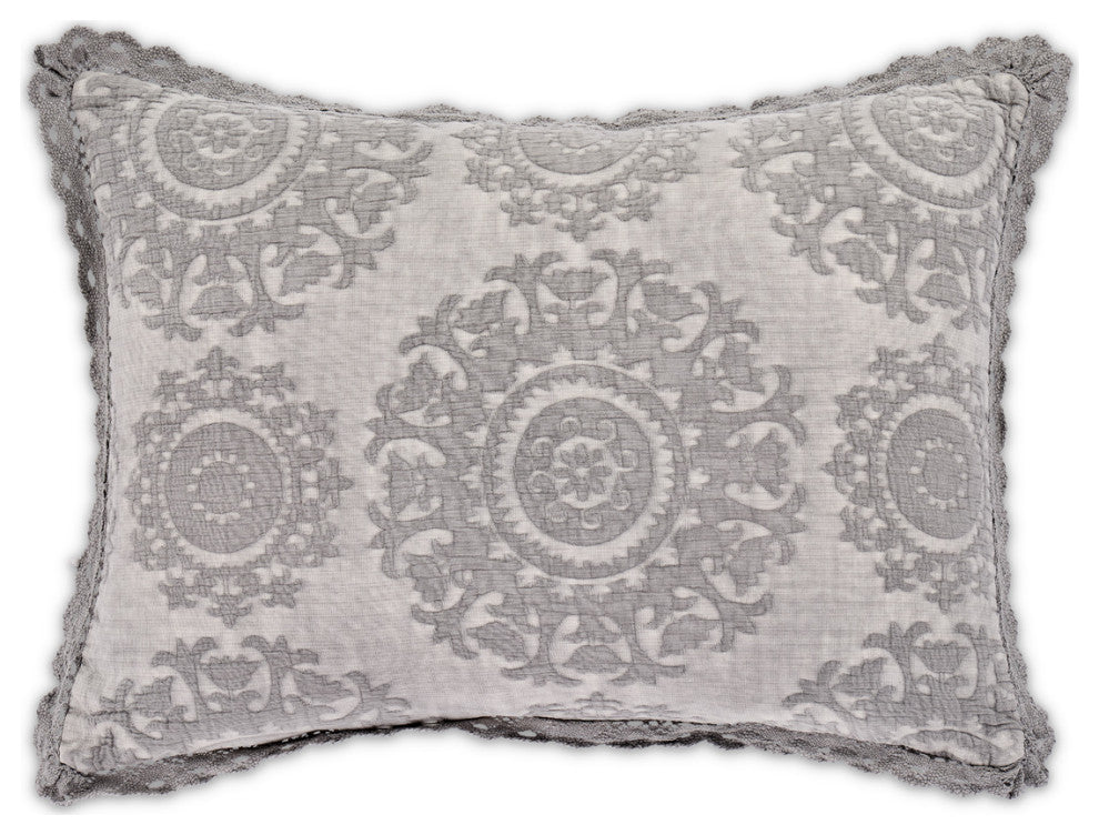 Reagan 7-Piece Queen Duvet Set, Gray