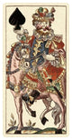 "Knight of Spades (Bauern Hochzeit Deck)" Paper Art, 32"x62"