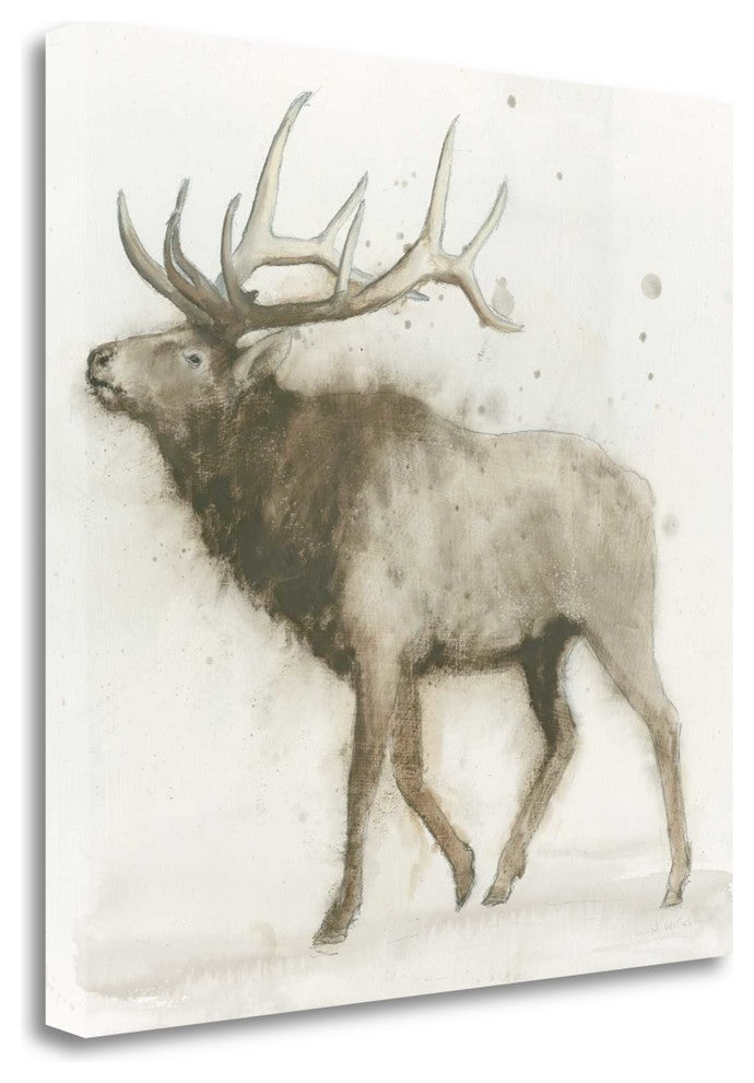 "Elk V.2" By James Wiens, Giclee Print on Gallery Wrap Canvas, Ready to Hang