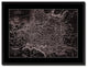 Poland Prussia Germany Vintage Vivid Sepia Map Canvas, 28"x37"
