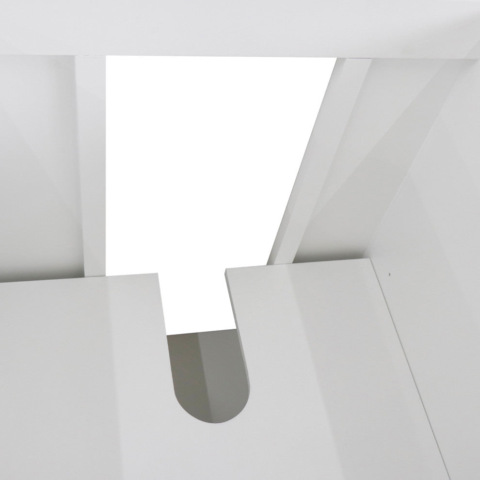 48" Single Vanity, White Finish- Cabinet Only