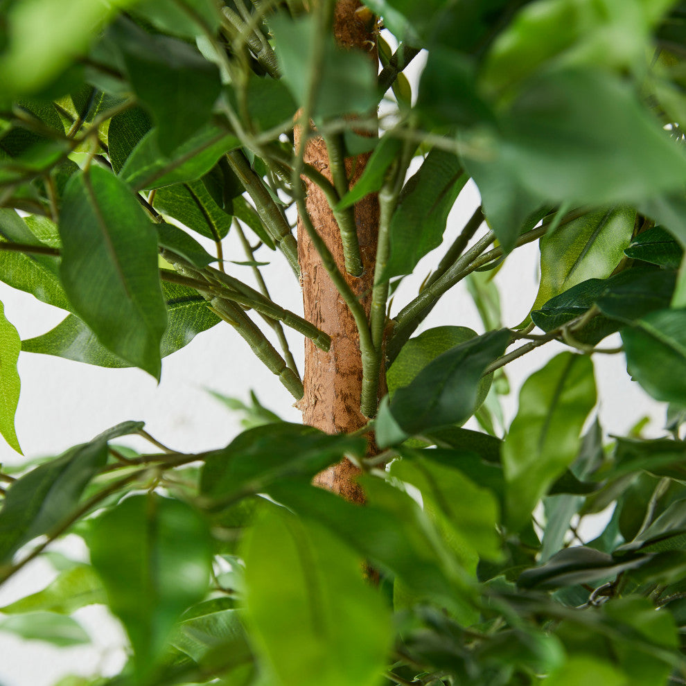 5' Creative Shaped Faux Ficus Tree in Pot