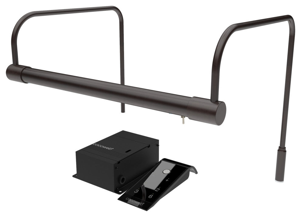 12" Slim Line Art Light, Oil Rubbed Bronze With Hard Wire Kit and Remote