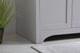 Mia 42" Single Bathroom Vanity, Gray With Backsplash