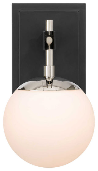 Allie 1-Lt Bath - Black/Polished Nickel