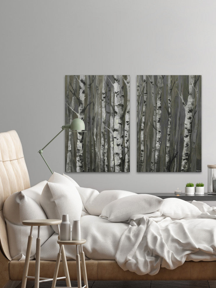 Twigs and Trunks Forest Diptych, 80"x60"