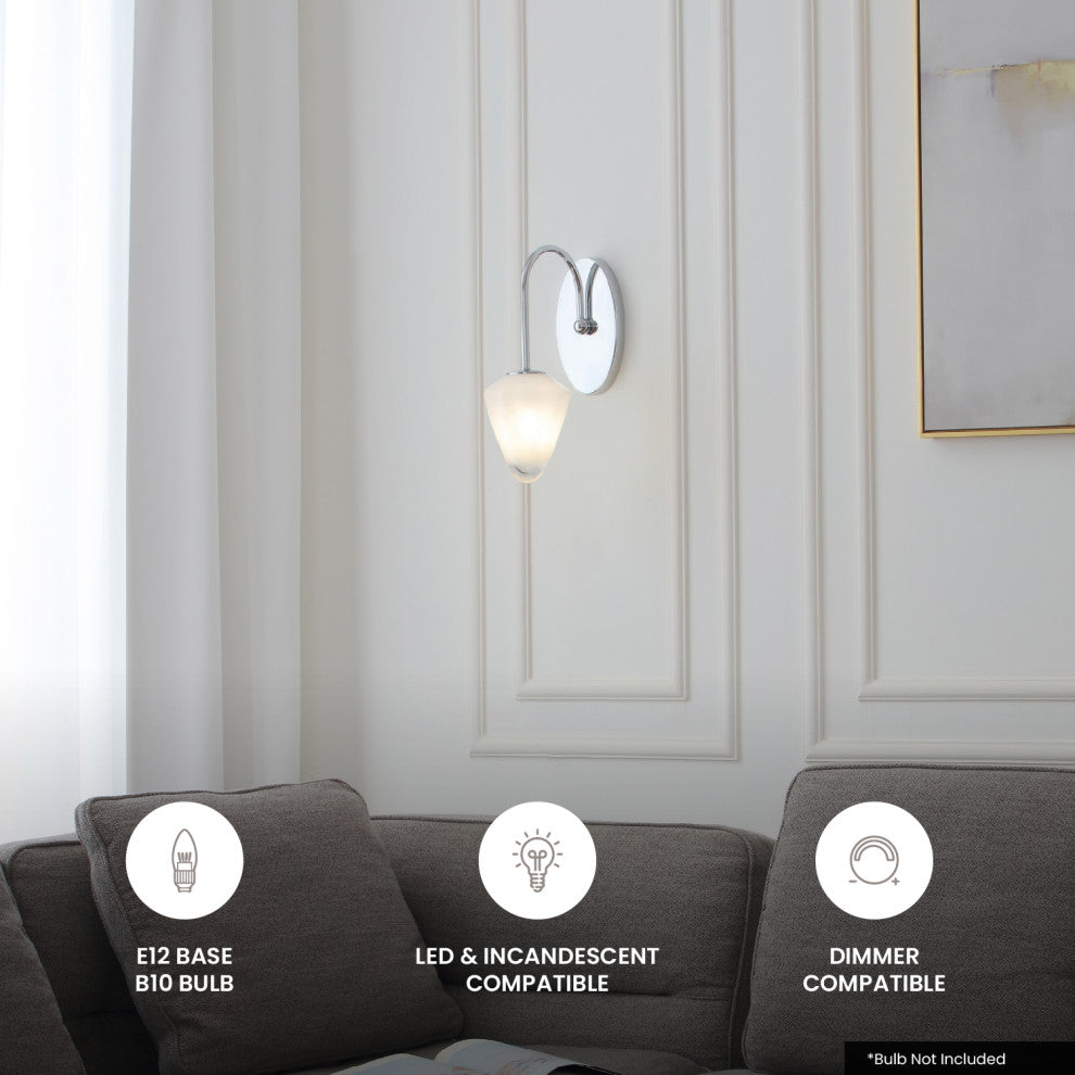 Nimbus 1 Light Wall Sconce Polished Nickle