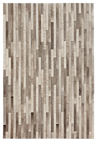Cowhide Patchwork Rug, Poseidon, Ashen, 12'x15'
