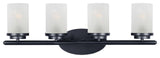 Maxim 10214FT Corona 4 Light 26"W Bathroom Vanity Light - Black