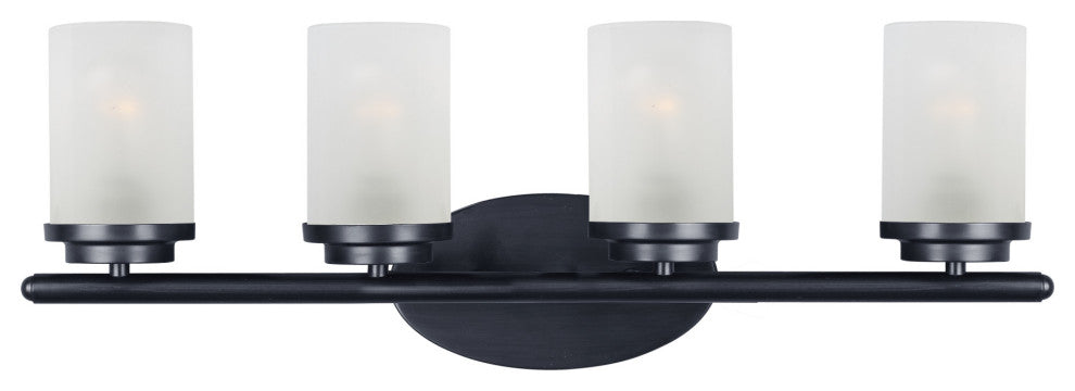 Maxim 10214FT Corona 4 Light 26"W Bathroom Vanity Light - Black