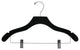 Wooden Wavy Combo Hanger, Black/Chrome Finish, Box of 50