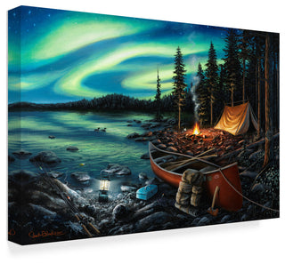 "Campfire Memories" by Chuck Black, Canvas Art, 30"x47"