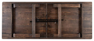 HERCULES Series 8' x 40" Solid Pine Folding Farm Table, Mahogany
