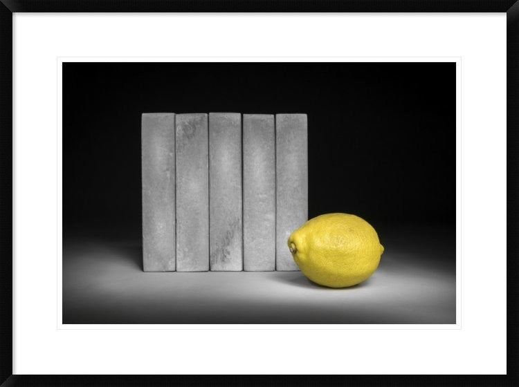 "Yellow" Framed Digital Print by Christophe Verot, 32x24"