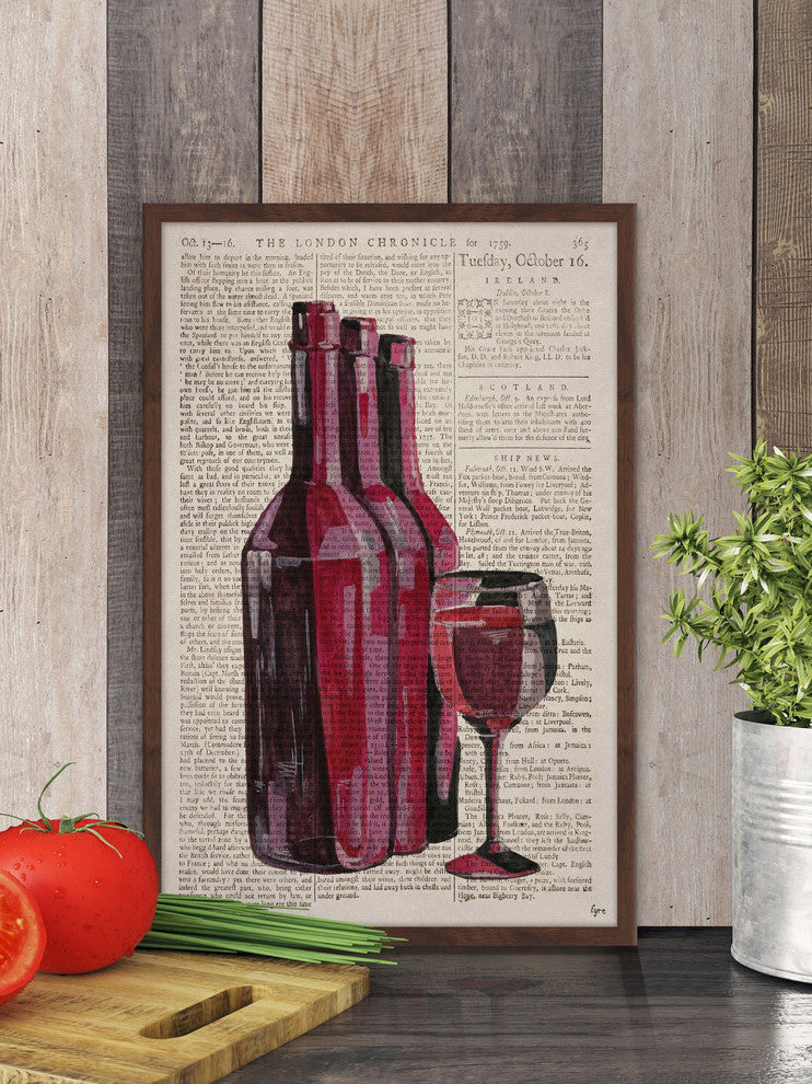 "Party Ready" Framed Painting Print, 12"x18"